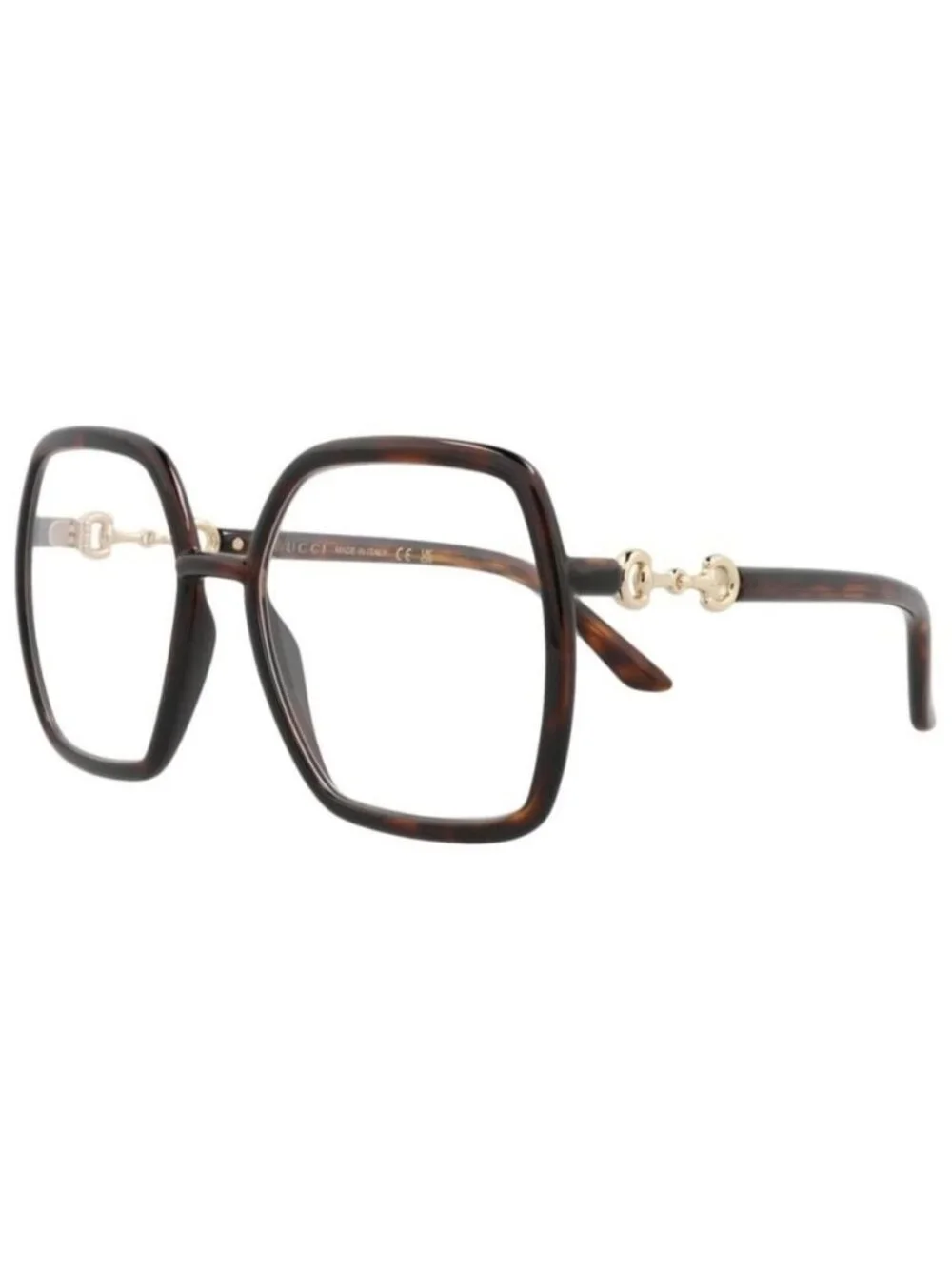 New Gucci Womens Square/Rectangle Havana Havana Transparent Fashion Designer Eye
